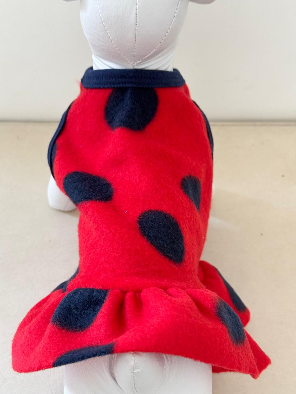 Vestido Soft Bolas Marinho